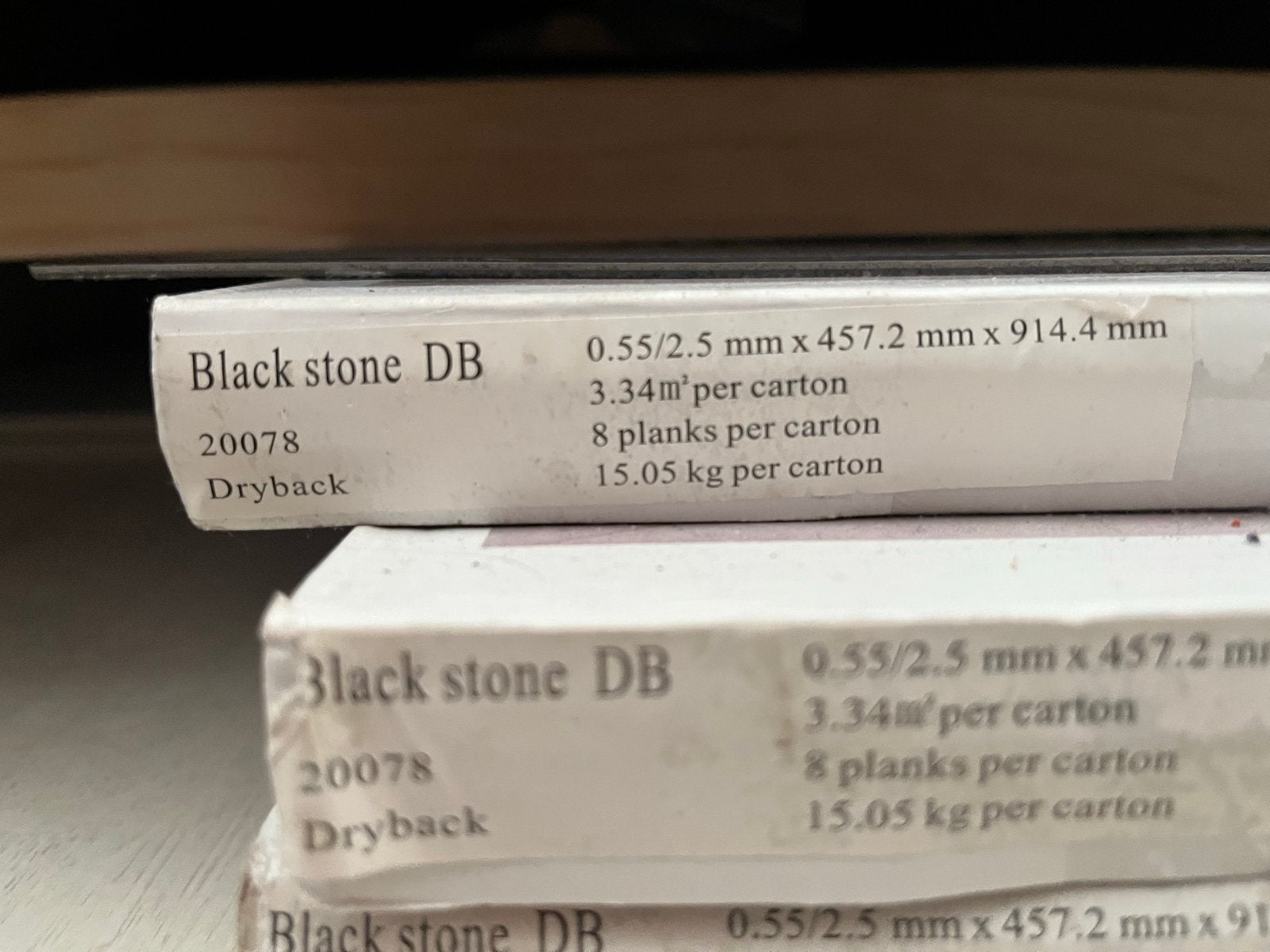 Black Stone DB Dryback Vloerplanken - 3 dozen, totaal 10m2, Doe-het-zelf en Verbouw, Ophalen, 50 tot 150 cm, Nieuw, Vloerdelen of -planken