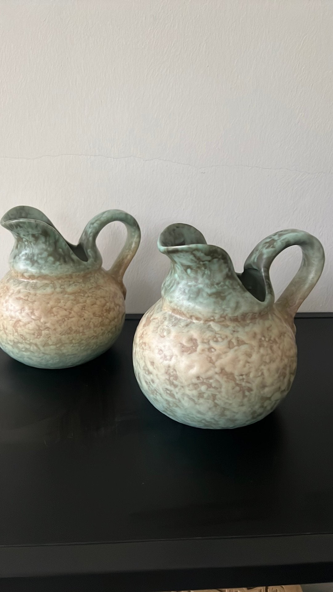 Gouda plateel set van 2 , Rullo, 1930-50, Ophalen of Verzenden