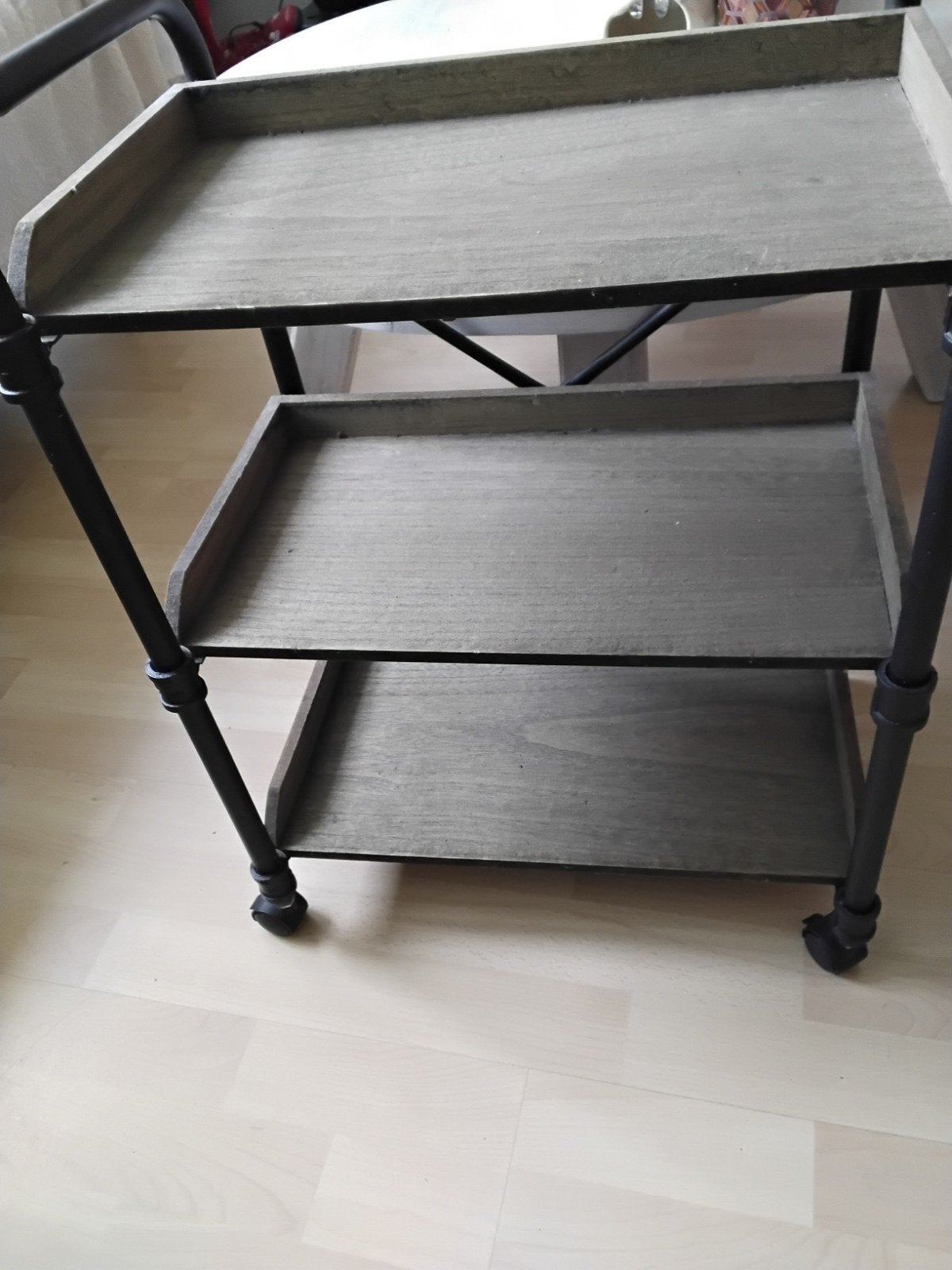 bijzettafel, Minder dan 55 cm, Zo goed als nieuw, Rechthoekig, Hout