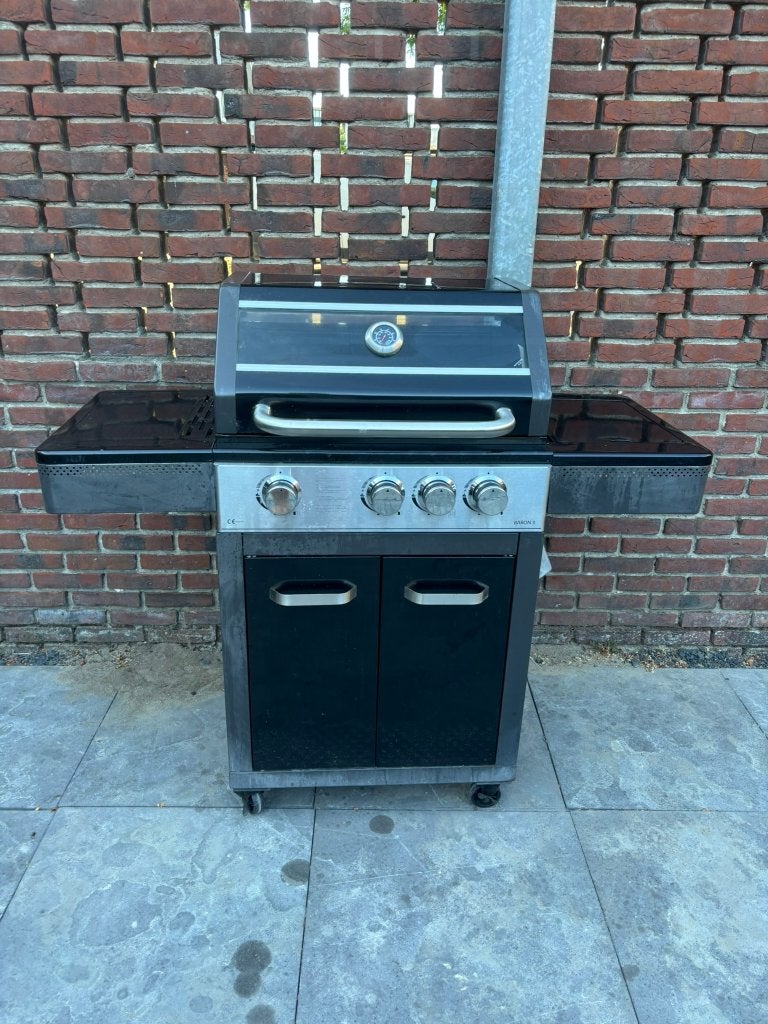 Gasbarbecue Baron 3 (3+1) | Inclusief hoes en gasfles, Ophalen, Gebruikt, Baron