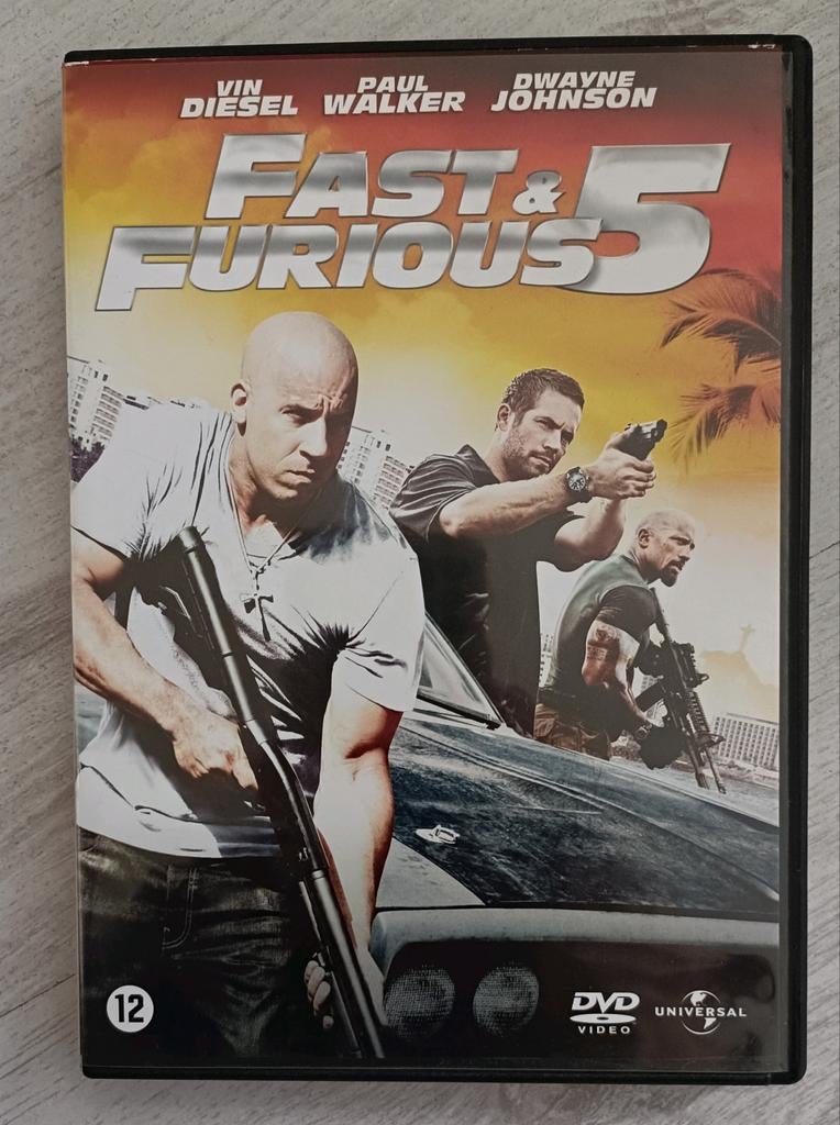 Fast & Furious 5 DVD - Actiethriller met Vin Diesel, Vanaf 12 jaar, Ophalen of Verzenden, Gebruikt, Actiethriller