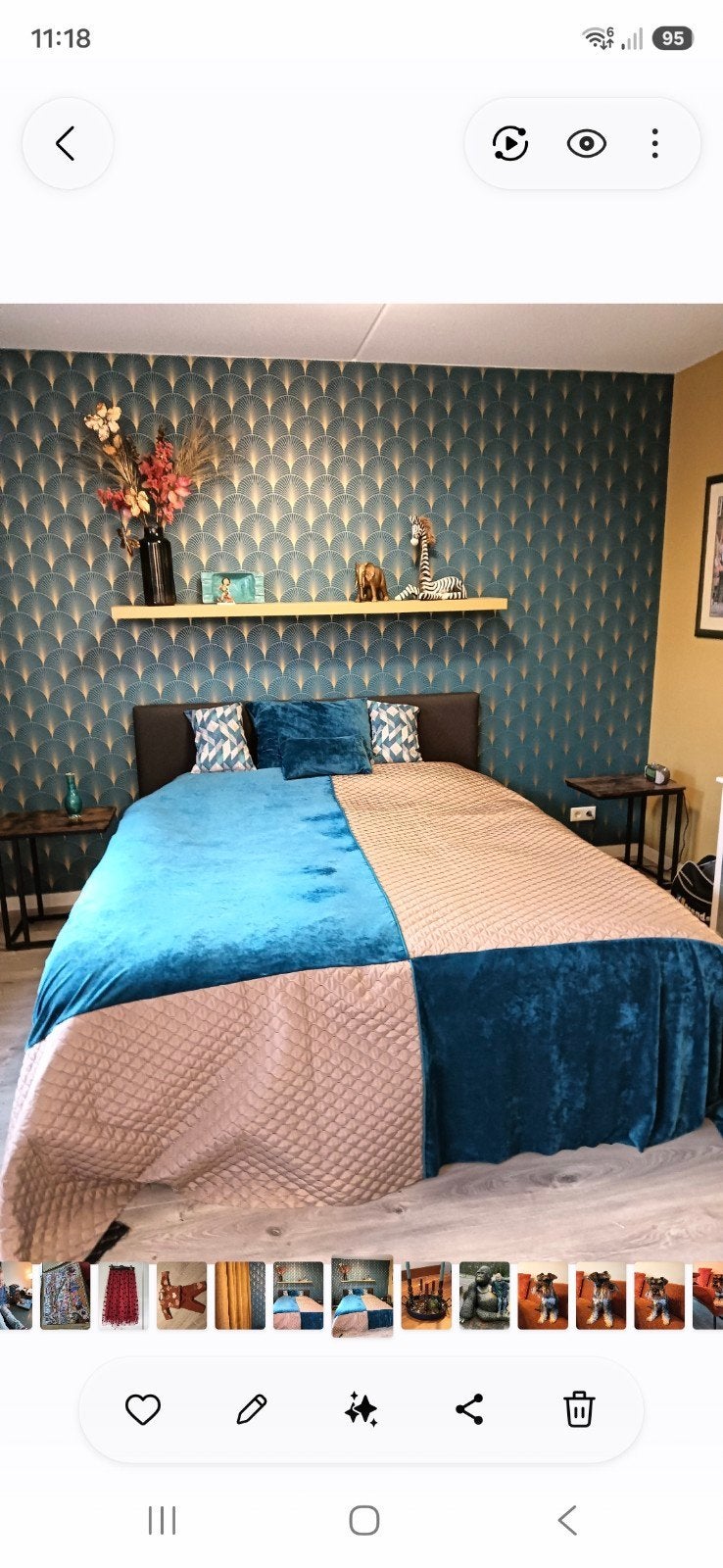 Nieuwe gewatteerde sprei met velours en satijnen voering, Gewatteerd, Nieuw, Ophalen of Verzenden, Sprei