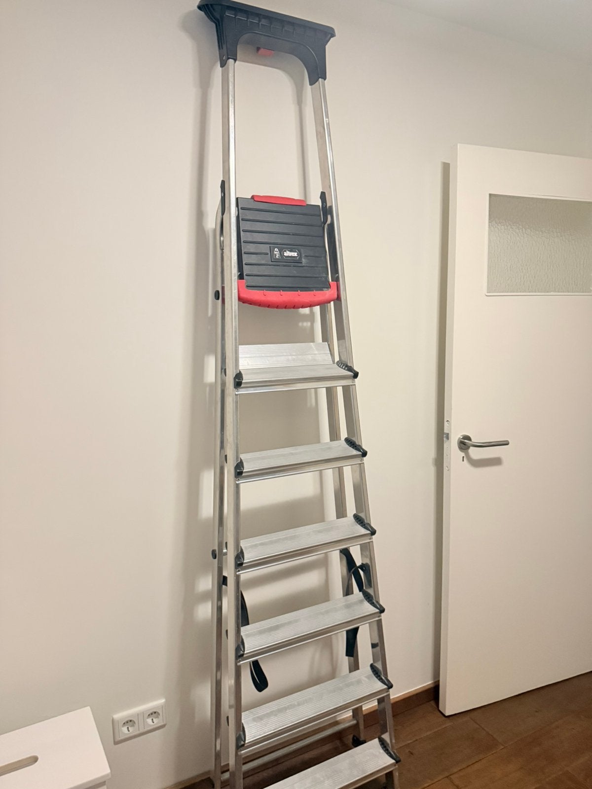 ALTREX Huishoudtrap Double Decker, 7 treden - Zo goed als ni, Doe-het-zelf en Verbouw, Ladders en Trappen, Ophalen, Trap, Nieuw