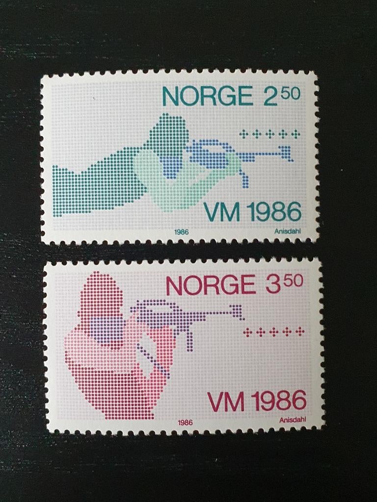 Noorwegen 1986 Sport WK Biathlon Michel 940-941 postfris, Verzenden, Postfris, Sport