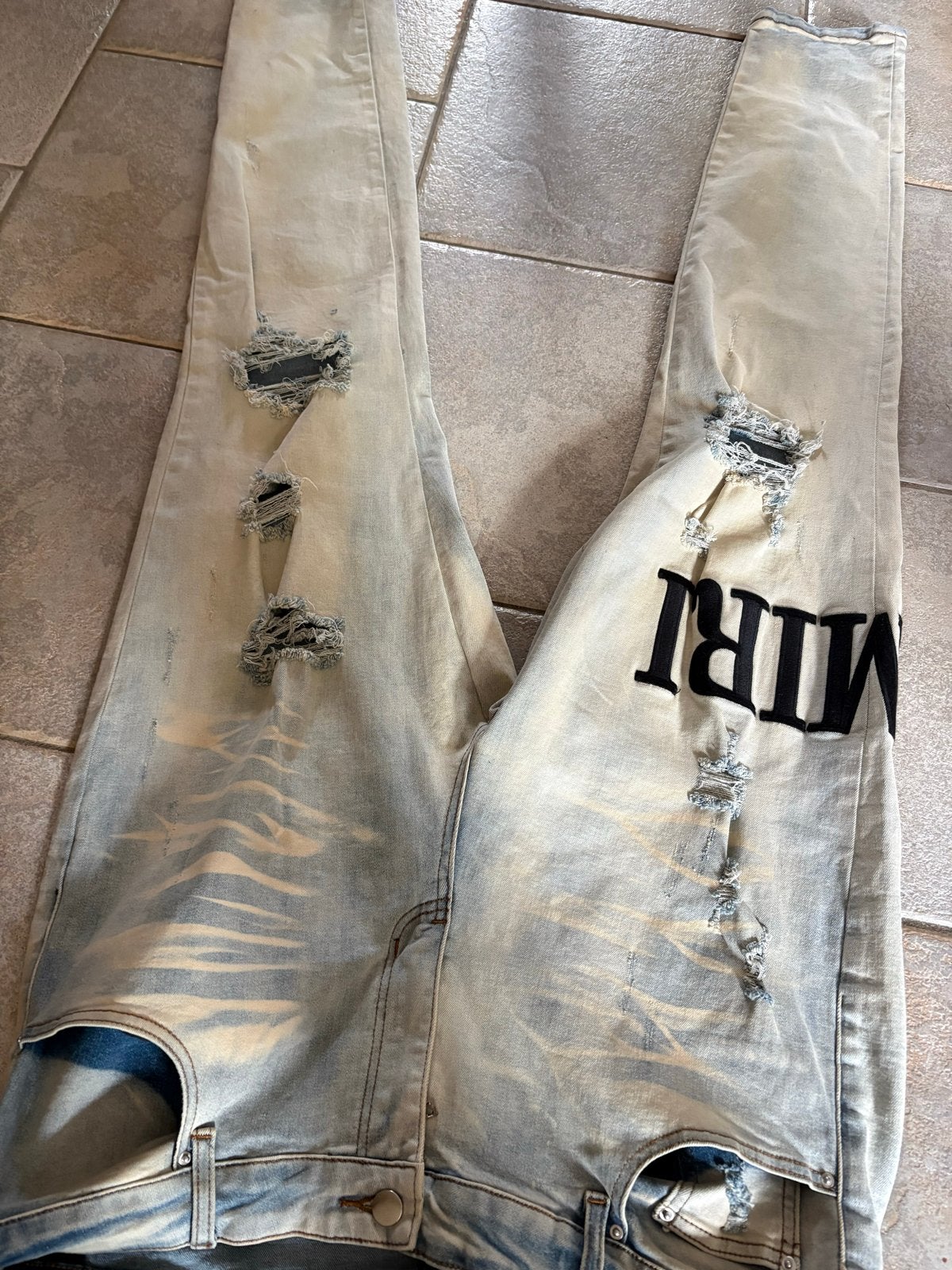 Amiri Jeans - Zo goed als nieuw, Kleding | Heren, Ophalen of Verzenden, Nieuw, Blauw, W36 - W38 (confectie 52/54)