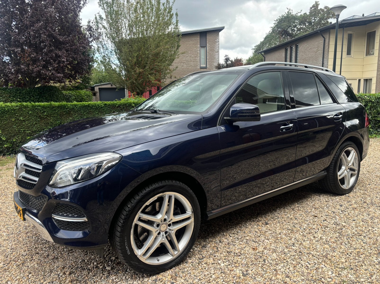 Mercedes-Benz GLE 500e 442pk 4MATIC 7G-TRONIC Plus 2015, Automaat, 2365 kg, 2000 kg, Blauw