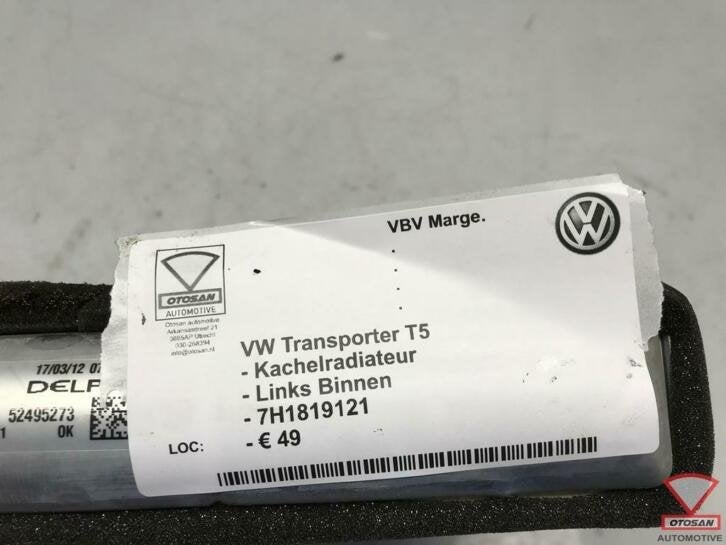 vw transporter t5 kachelradiateur 7h1819121 0004, Gebruikt, Volkswagen, Volkswagen AG, Berliner Ring 2
38440  Wolfsburg, DE
