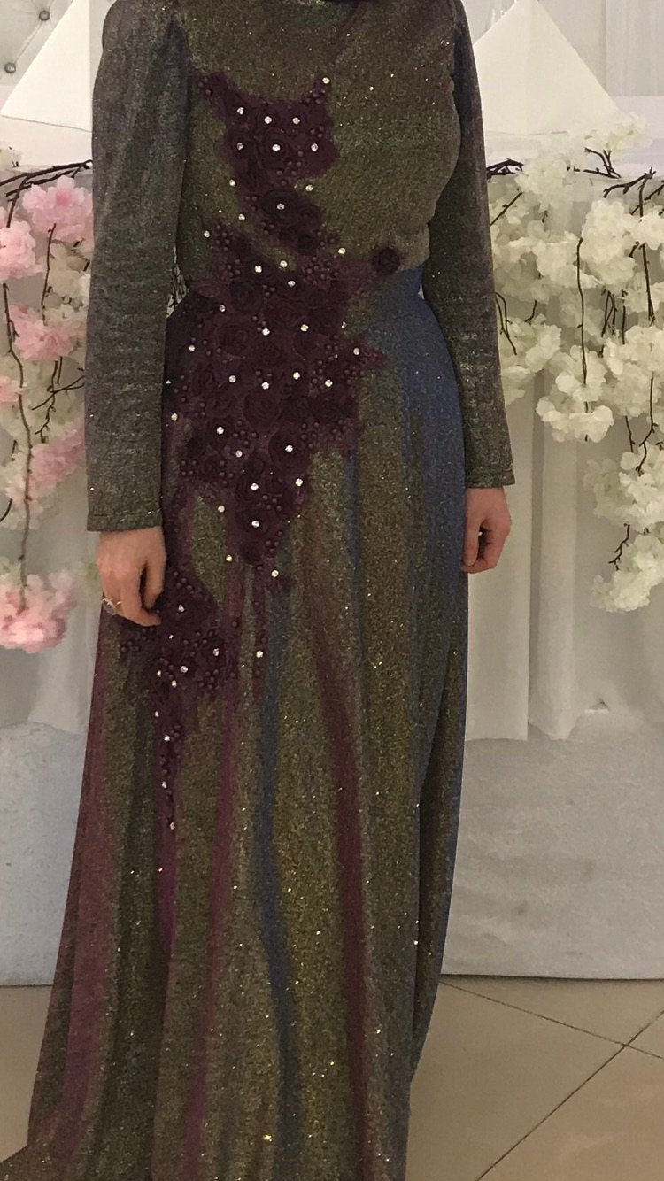 Mooie avondjurk. Maat 38., Kleding | Dames, Gelegenheidskleding, Ophalen of Verzenden, Zo goed als nieuw, Maat 38/40 (M), Galajurk