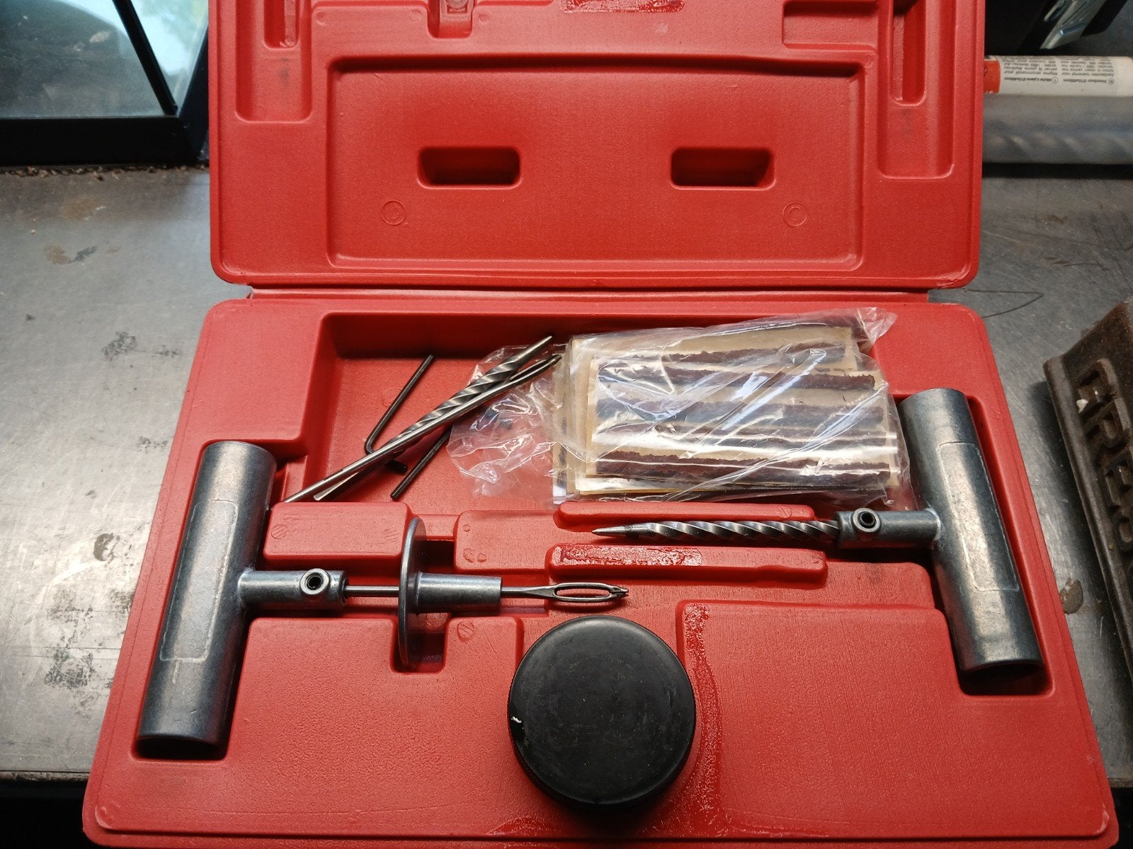 Bandreparatieset voor auto, motor of fiets, Auto diversen, Ophalen, Zo goed als nieuw