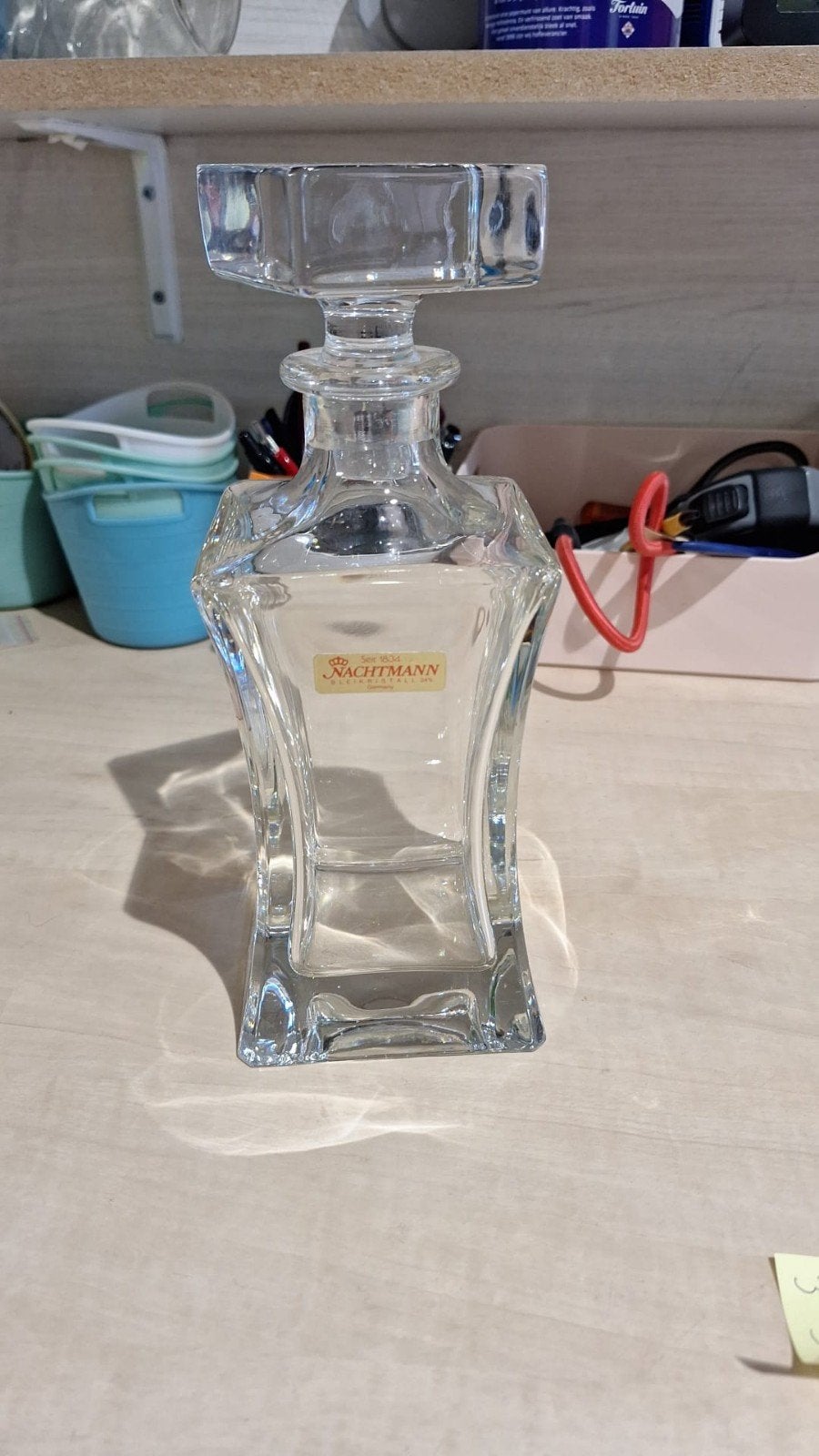 Nachtmann kristallen karaf - Elegante drankkaraf, Antiek en Kunst, Antiek | Glas en Kristal, Ophalen