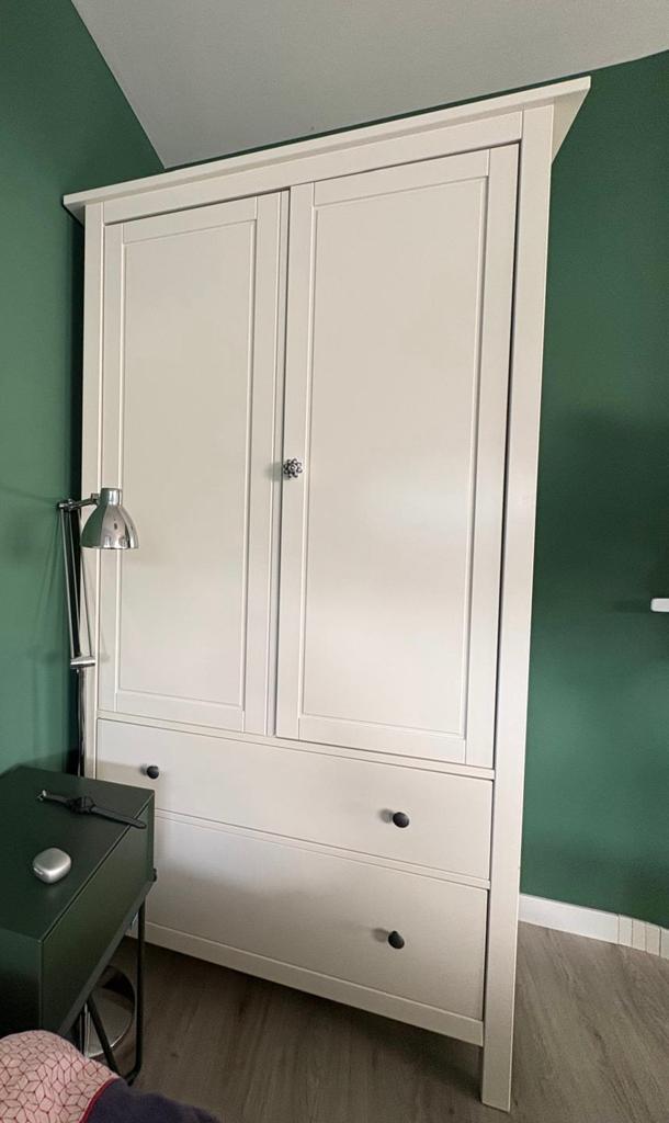 Hemnes Garderobekast, Met deur(en), Gebruikt, 100 tot 150 cm, Ophalen of Verzenden