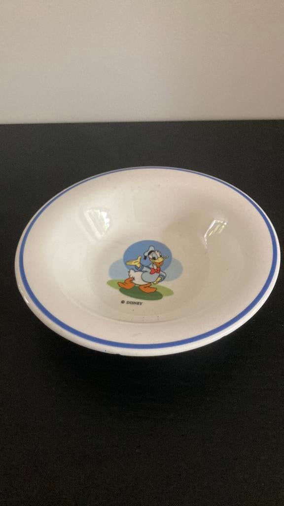 Donald Duck diep bordje, Antiek en Kunst, Antiek | Servies los, Ophalen of Verzenden