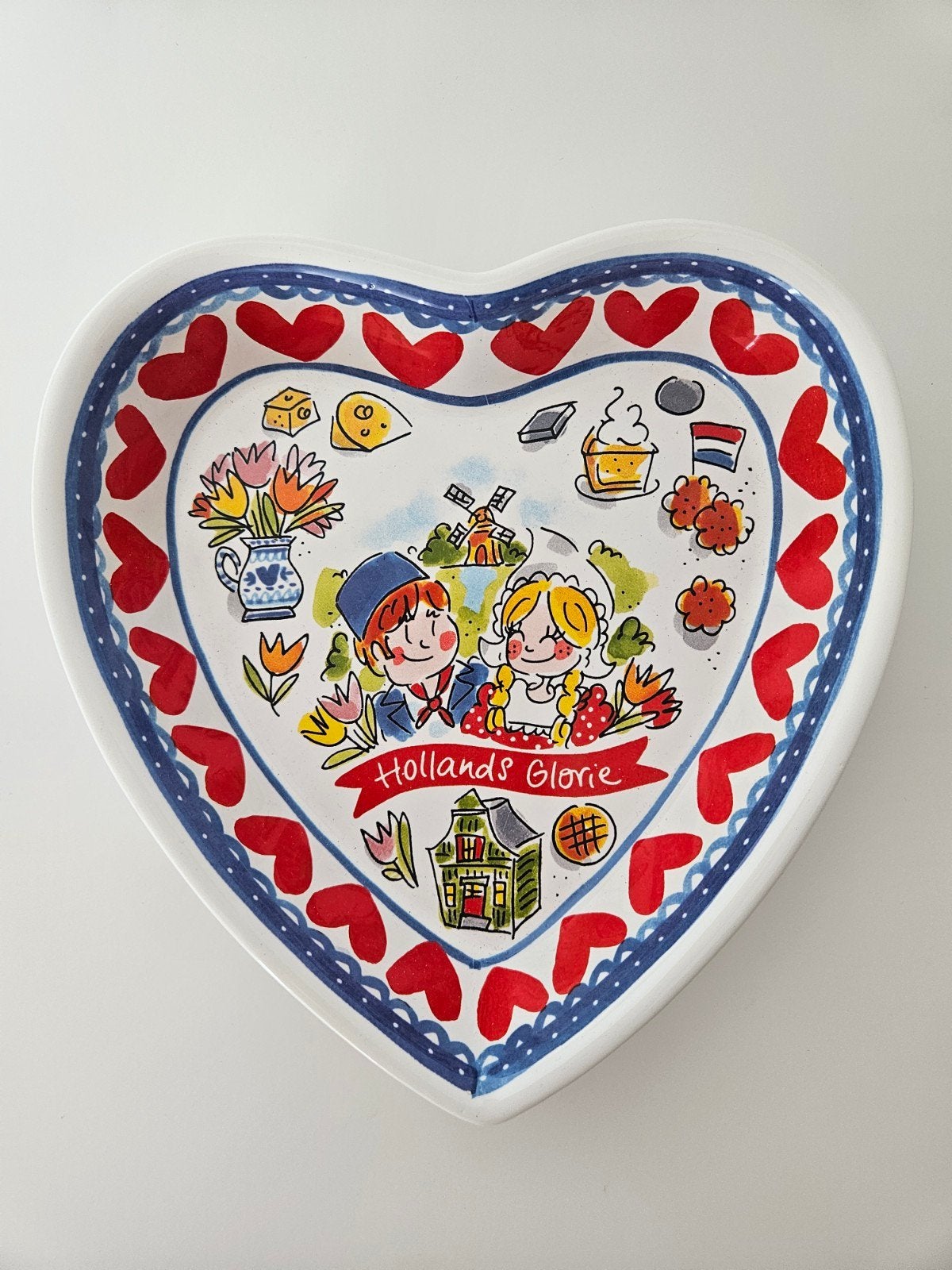 Blond Amsterdam hartvormige schaal Holland, Huis en Inrichting, Keuken | Servies, Nieuw, Ophalen of Verzenden, Schaal of Schalen