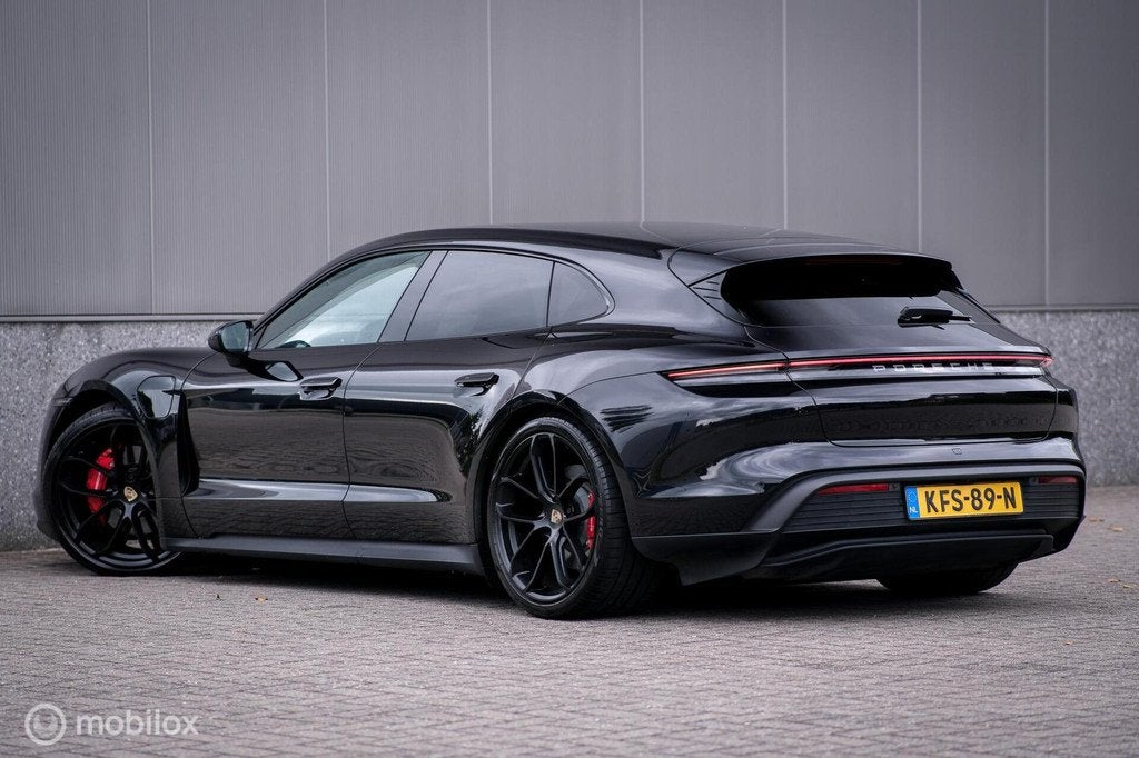 Porsche Taycan Sport Turismo 4S 93 kWh | Approved | Sportchr, Auto's, Porsche, Automaat, Gebruikt, Zwart, 4 stoelen