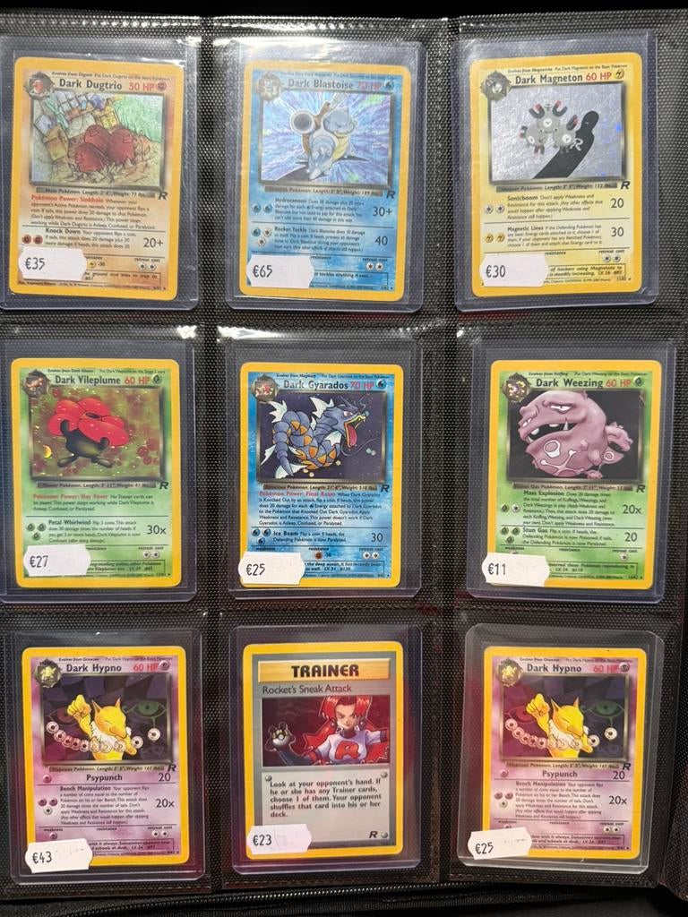 WotC vintage Team Rocket holo’s, Ophalen of Verzenden, Zo goed als nieuw