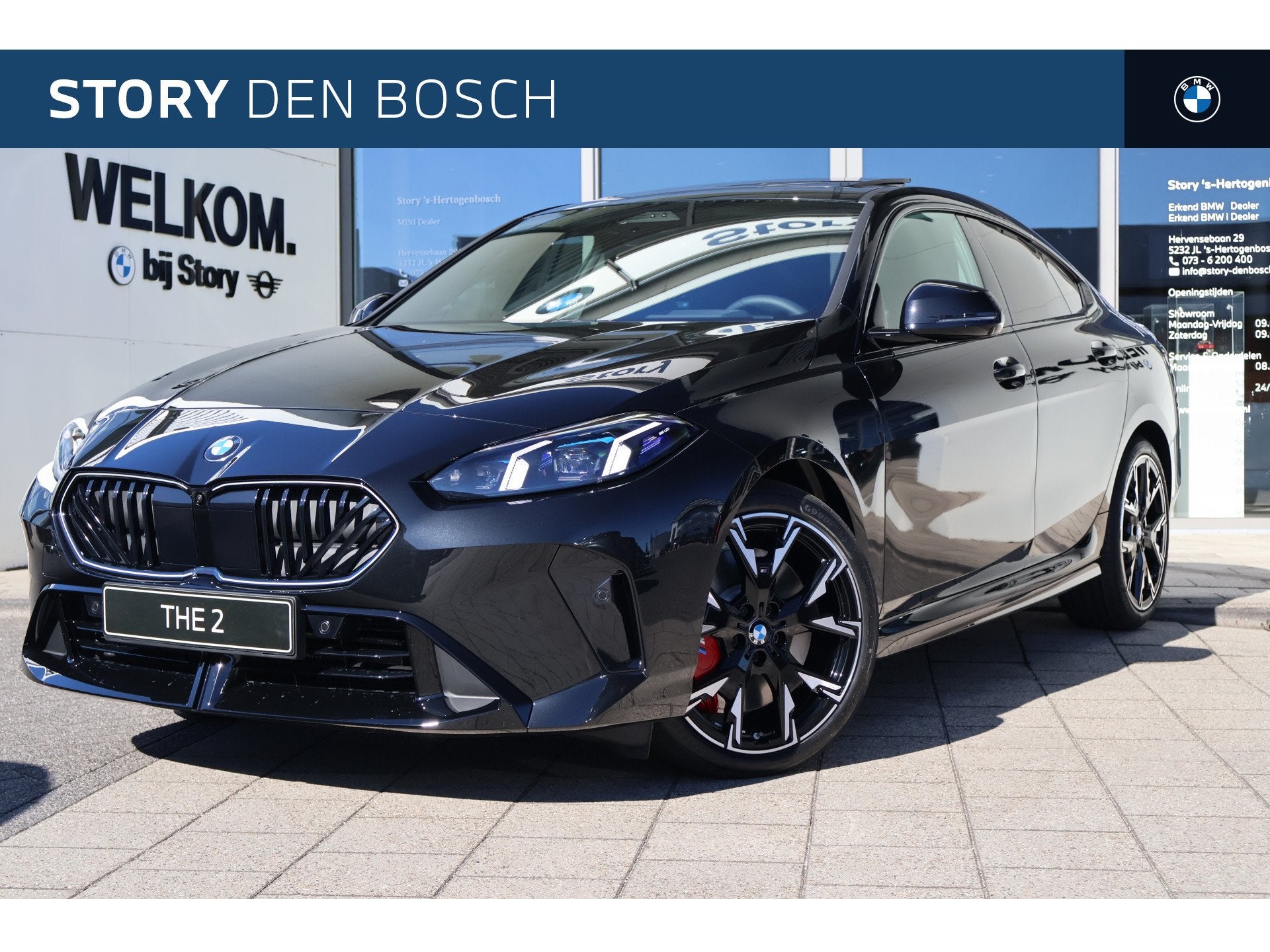 BMW 2 Serie Gran Coupé 220 M Sport Automaat / Panoramadak /, Auto's, Dealer onderhouden, Zwart, 156 pk, Bedrijf
