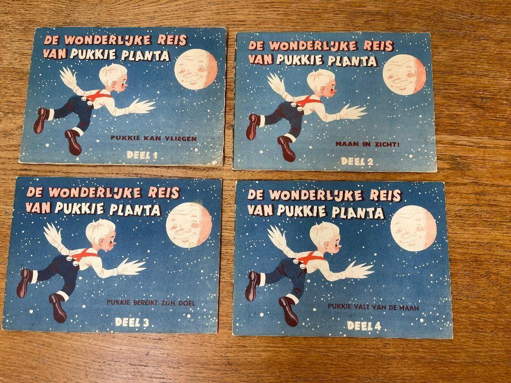 Complete serie De wonderlijke reis van Pukkie Planta 1 t/m 8, Ophalen of Verzenden, Zo goed als nieuw, J. Veeninga, Plaatjesalbum