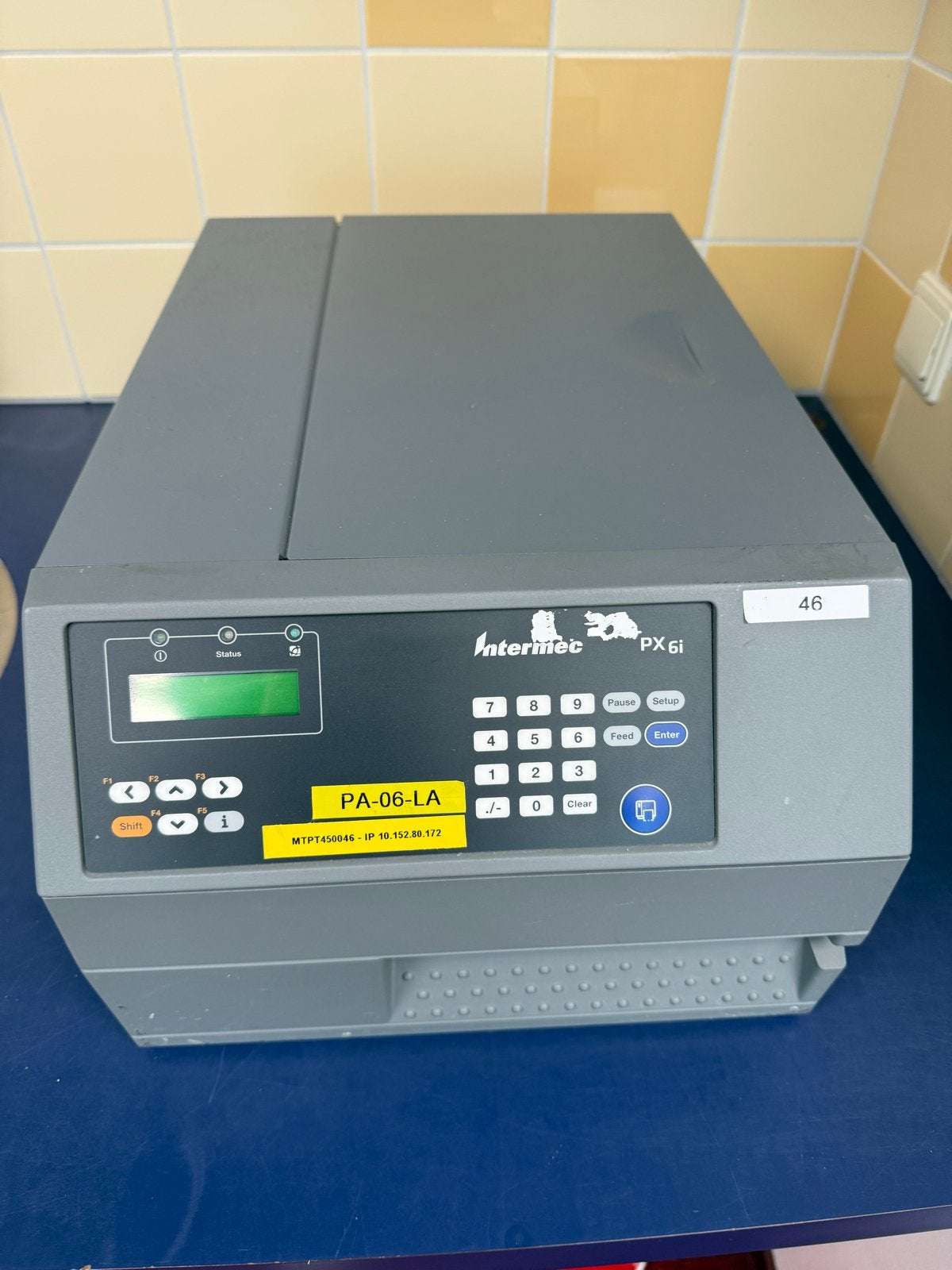 Intermec PX6i Industriële Labelprinter - USB, LAN, Serieel, Computers en Software, Printers, Ophalen, Zwart-en-wit printen, Gebruikt