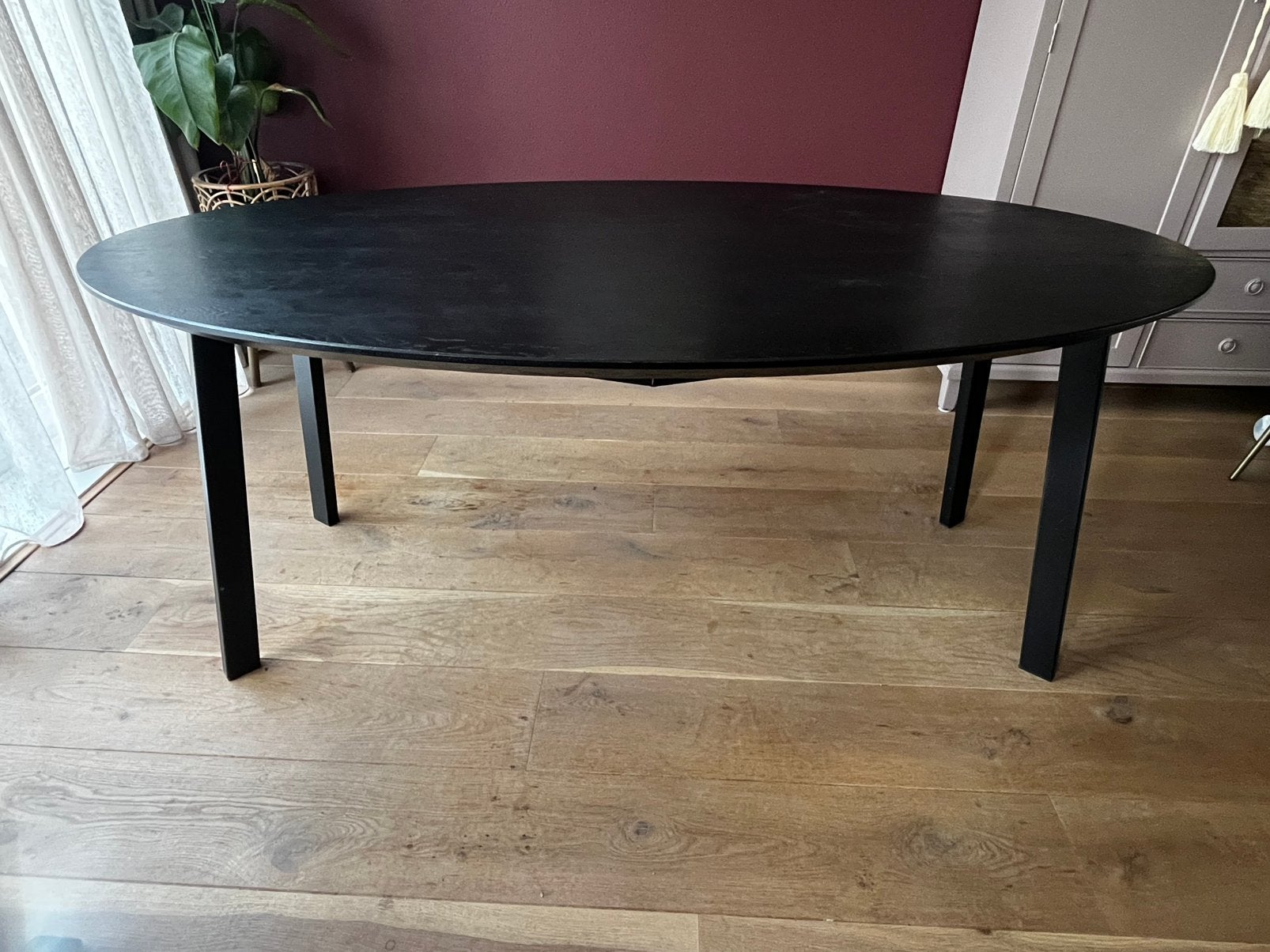 Tafel Kas20 Deens ovaal 180, Huis en Inrichting, Tafels | Eettafels, Gebruikt, 150 tot 200 cm, Ovaal, 50 tot 100 cm