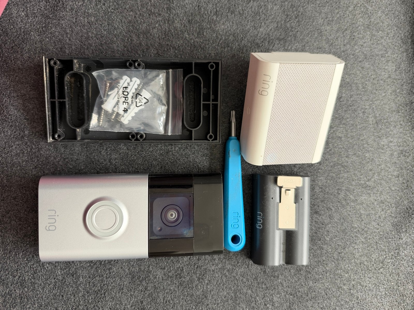 Ring Video Deurbel 2 Plus met Chime en extra batterij, Ophalen, Zo goed als nieuw, Buitencamera