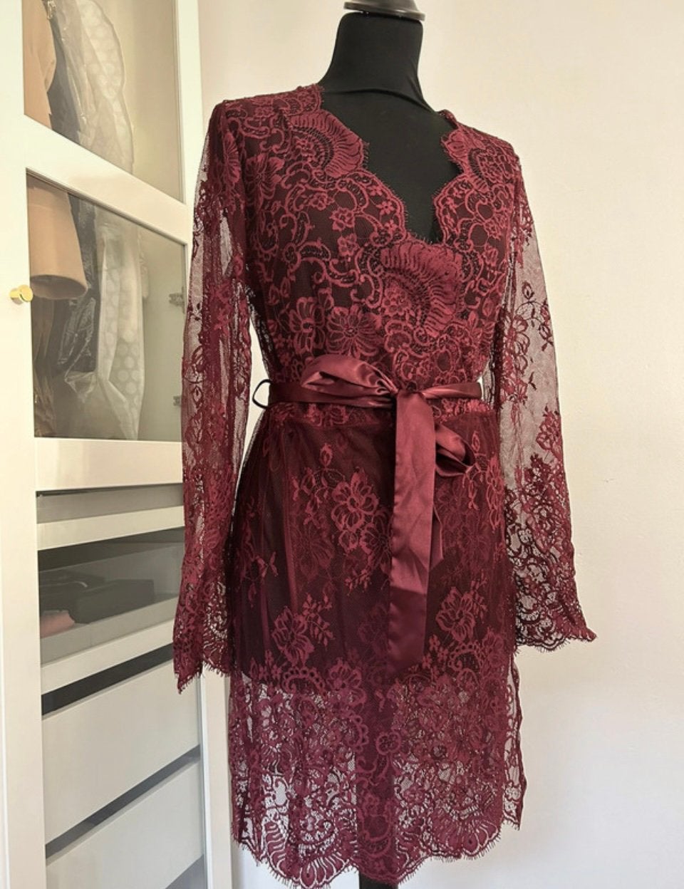 Kimono ochtendjas Sapph maat M, Ophalen of Verzenden, Zwart, BH