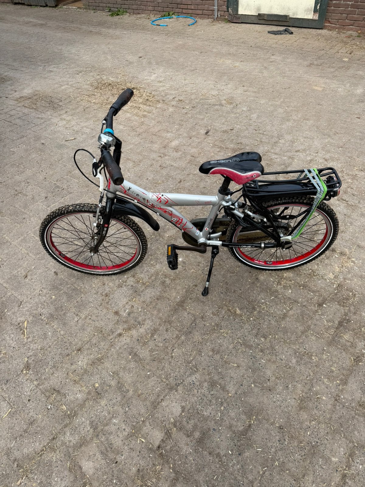 loekie x-treme kinderfiets jongens, Ophalen, Gebruikt, Velgrem, 20 inch of meer