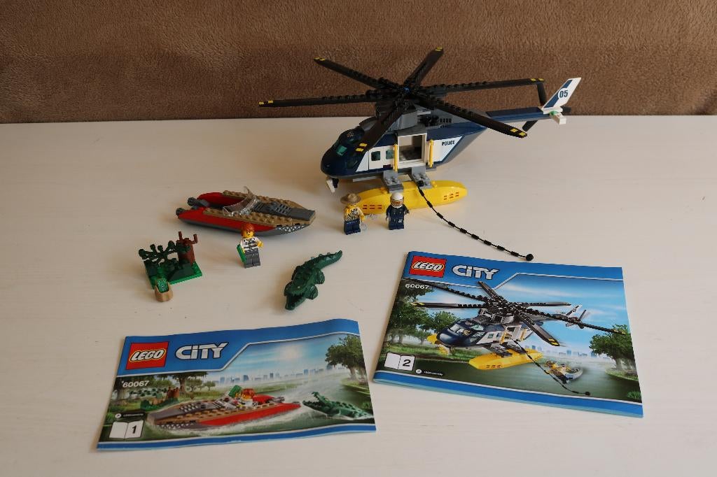 60067 Lego City Moeraspolitie Helikopter, Ophalen of Verzenden, Zo goed als nieuw