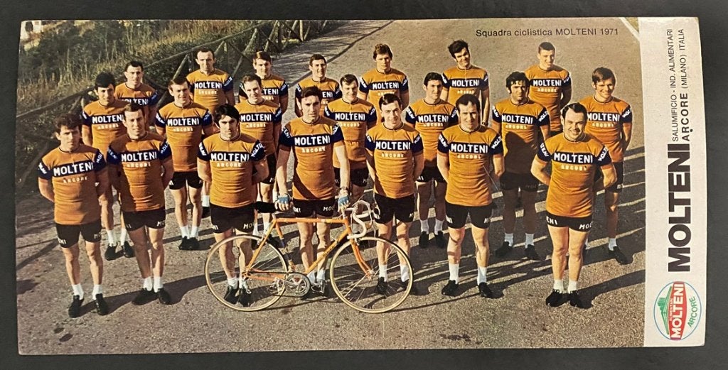 Wielrennen originele fotokaart MOLTENI-ARCORE 1971, Ophalen of Verzenden, Overige typen