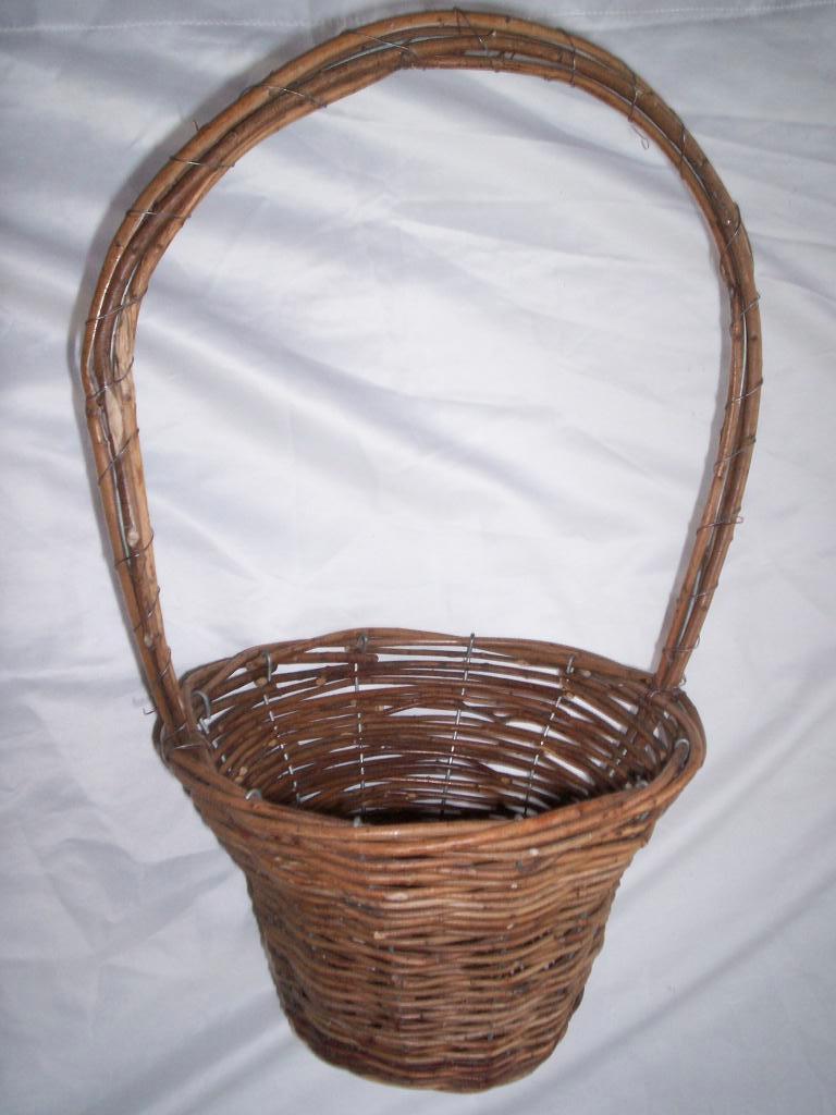 1x MAND Rotan -/+trapezium Bruin (wxh) 25 x53½ cm. Draagmand, Ophalen of Verzenden, Gebruikt, Rond, Riet