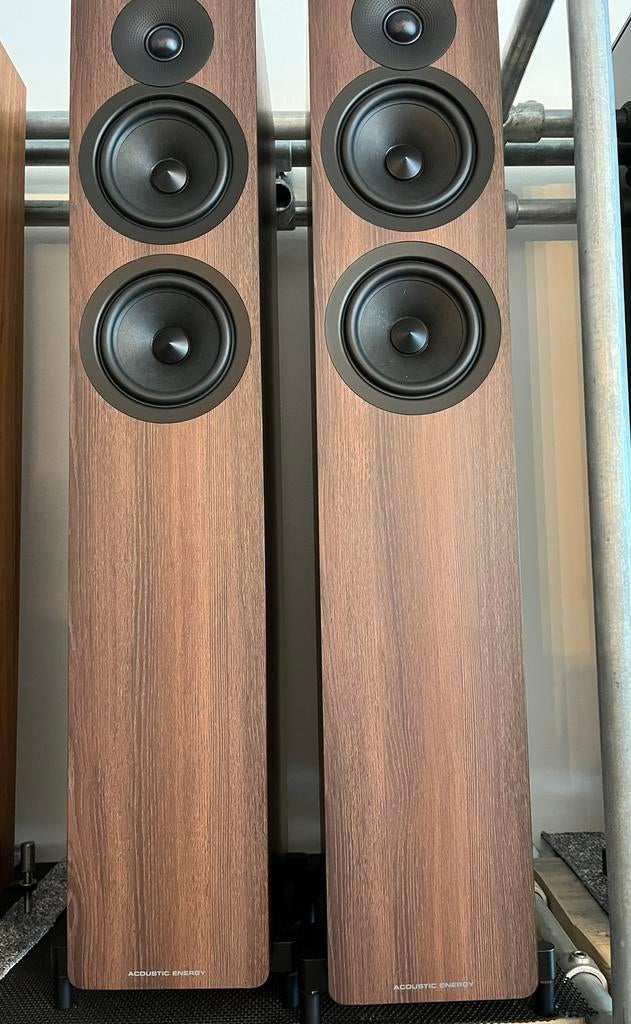 Acoustic Energy AE309.2, Info@mister-hifi.nl, 120 watt of meer, Front, Rear of Stereo speakers, Ophalen