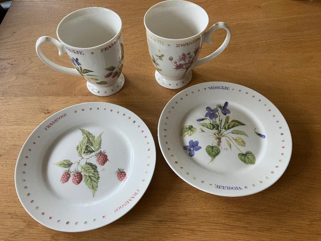 Marjolein Bastin servies wildflowers, Gebruikt, Overige typen, Ophalen of Verzenden, Overige stijlen