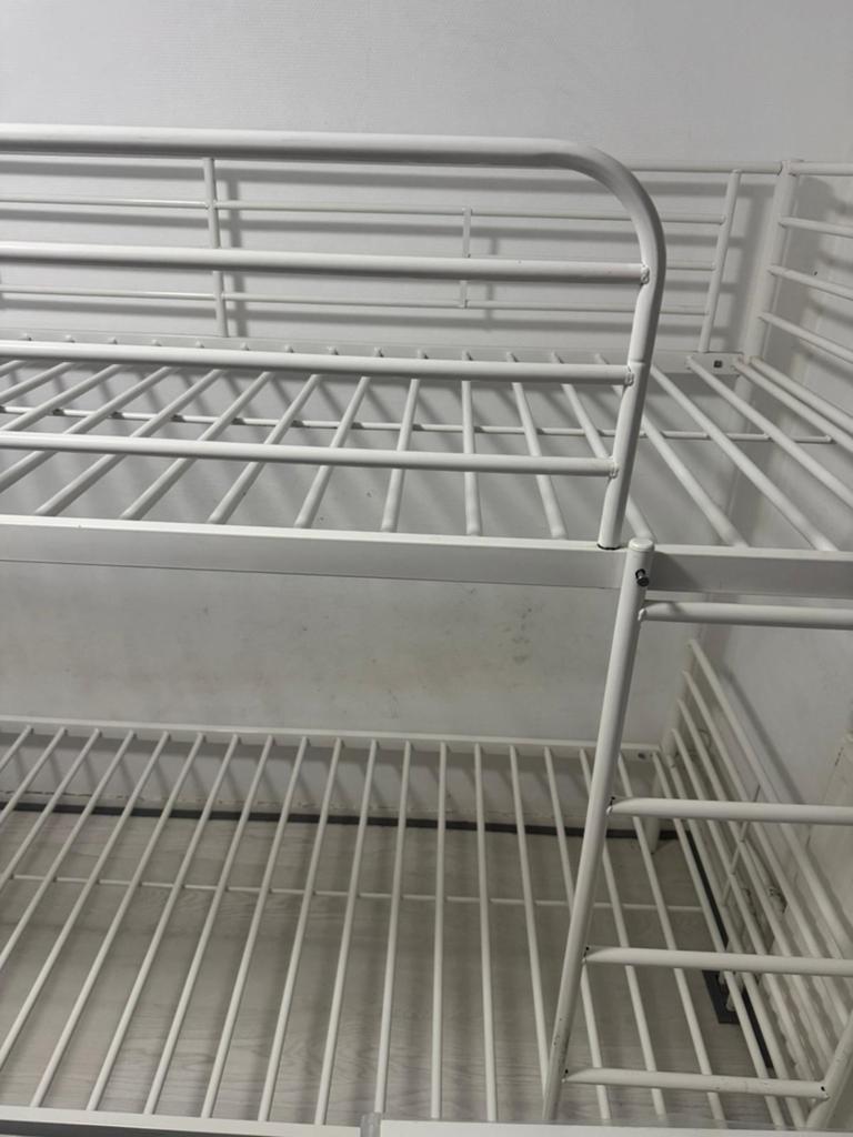 Stapelbed te koop, Huis en Inrichting, Slaapkamer | Stapelbedden en Hoogslapers, Gebruikt, 90 cm, 160 tot 180 cm, Tweepersoons