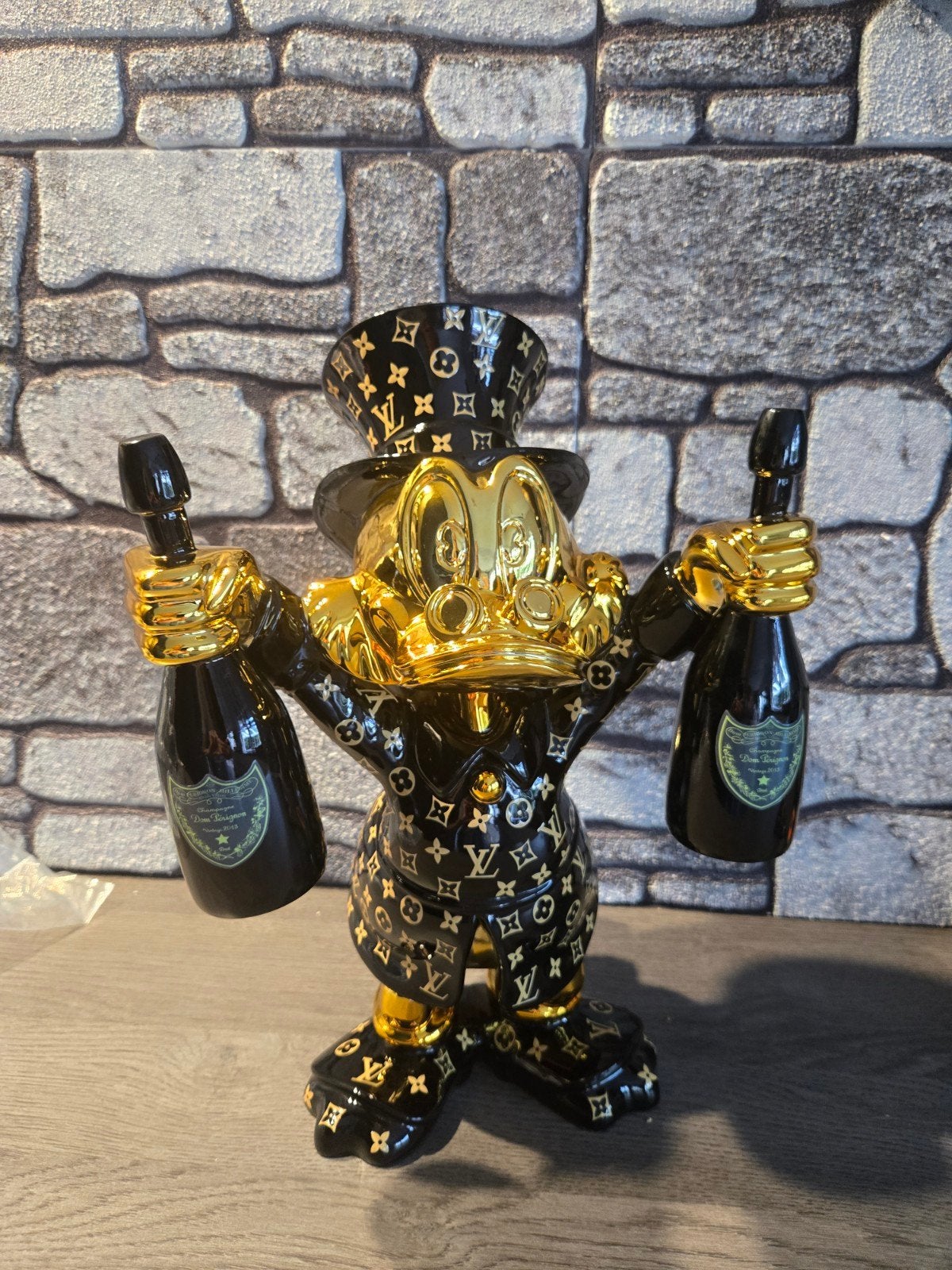 Dagobert Duck Dom Perignon Gold Limited Edition (LAATSTE), Ophalen of Verzenden, Beeld