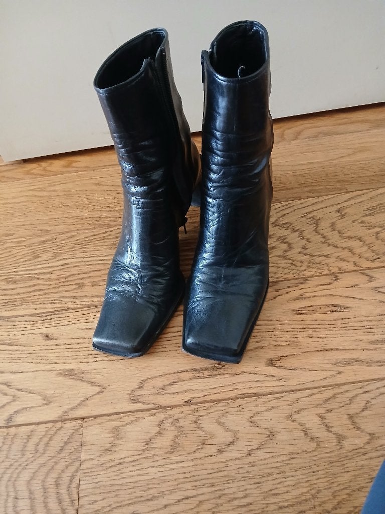 Half hoge laarzen zwart Manfield 39, Hoge laarzen, Zwart, Ophalen of Verzenden, Manfield