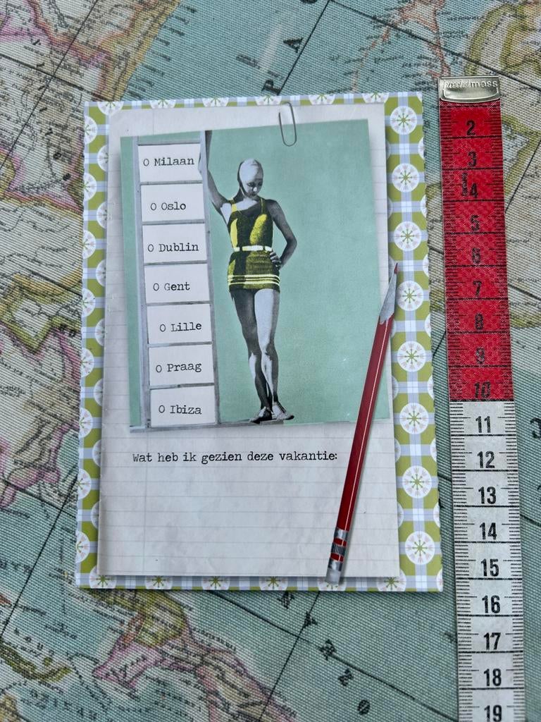 2279. Kaart illustr Flow Vrouw badpak, Ophalen of Verzenden, Ongelopen