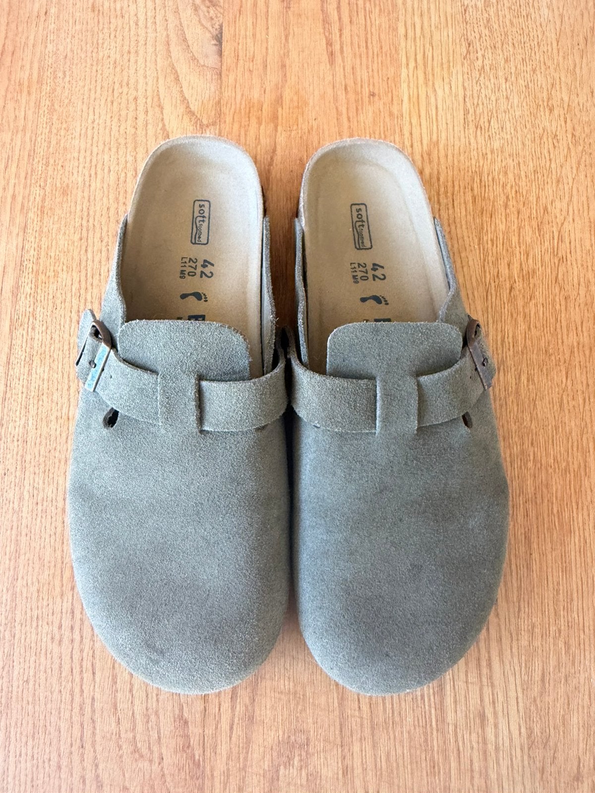 Birkenstock clogs 41, Kleding | Dames, Schoenen, Zo goed als nieuw, Groen, Sandalen of Muiltjes, Ophalen of Verzenden