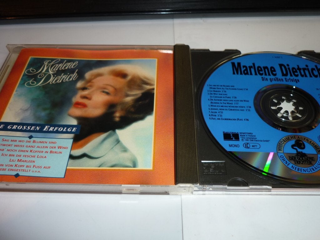 Marlene Dietrich - Die Großen Erfolge CD, Cd's en Dvd's, Inclusief boekje, Gebruikt, Pop, Ophalen of Verzenden