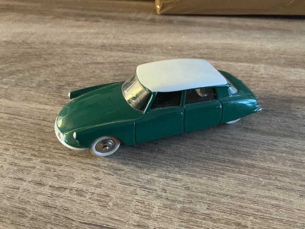 Dinky Toys Citroën DS 19 - Groen met wit dak, Ophalen of Verzenden, Gebruikt, Auto, Dinky Toys
