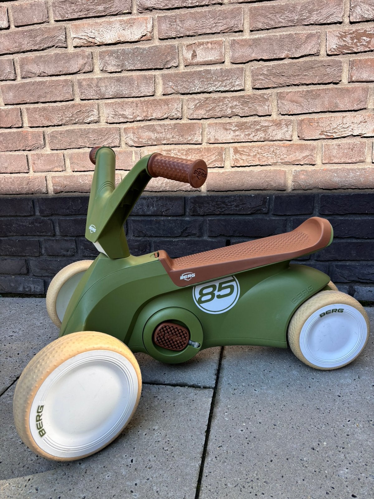 BERG GO² Retro loopauto – groen, Kinderen en Baby's, Ophalen of Verzenden, Zo goed als nieuw, Loopfiets