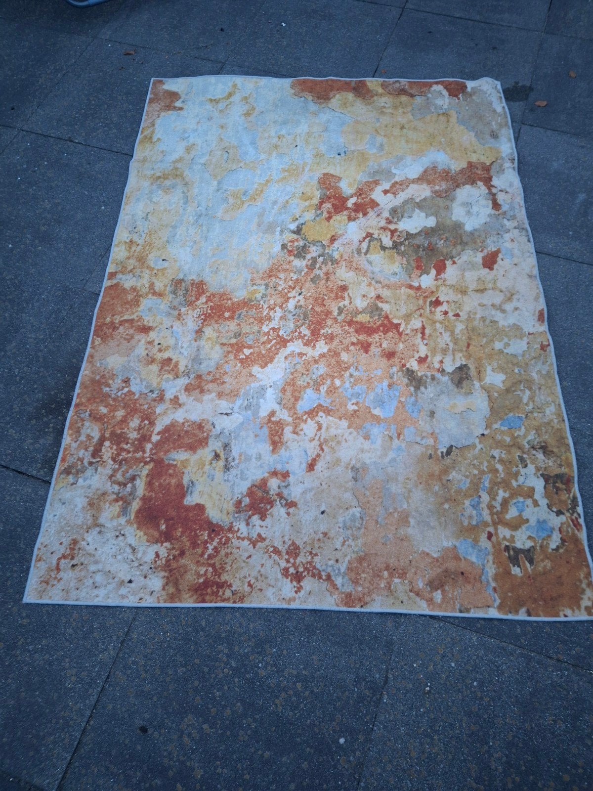Vloerkleed met uniek design, Ophalen, Oranje, 100 tot 150 cm, Zo goed als nieuw