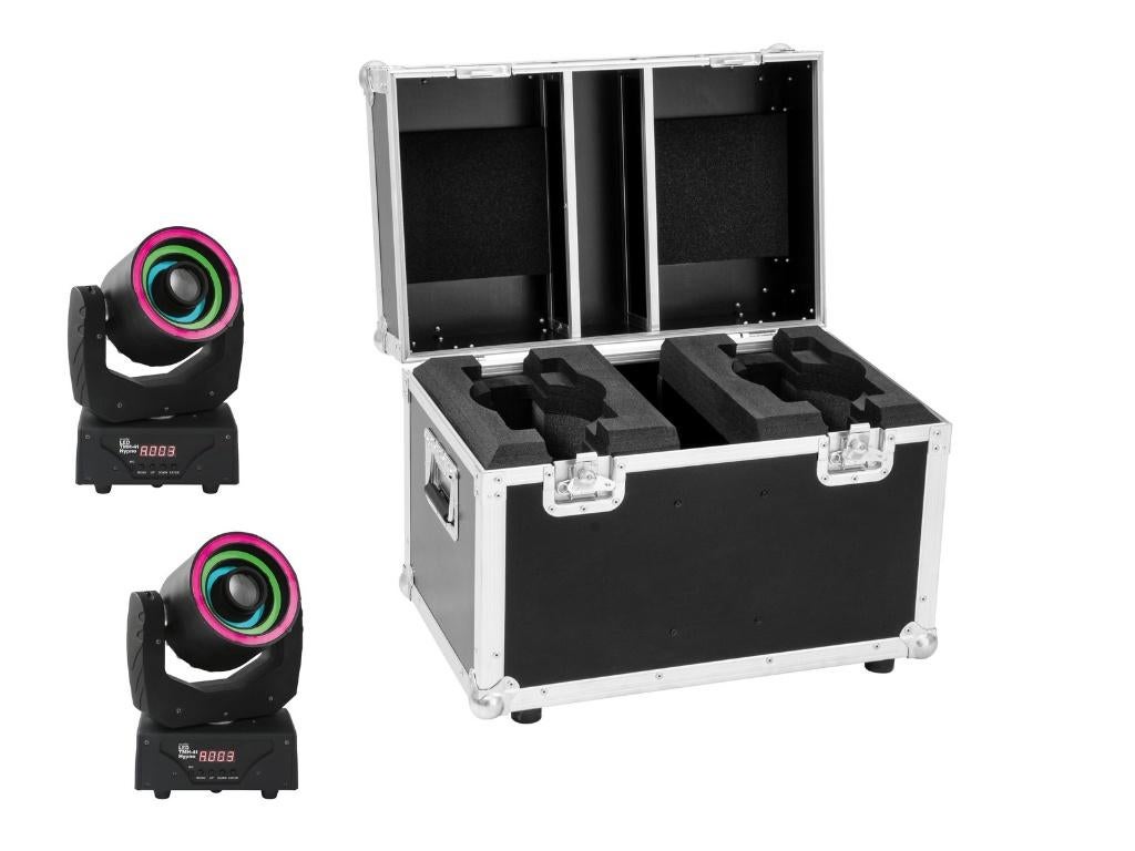 EUROLITE Set LED TMH-41 Hypno Moving Head Spot + Flightcase, Geluidgestuurd, ., Nieuw, Ophalen of Verzenden