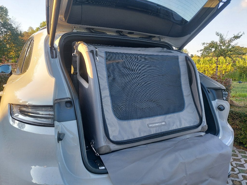 Porsche honden transport box, Dieren en Toebehoren, Ophalen, Zo goed als nieuw
