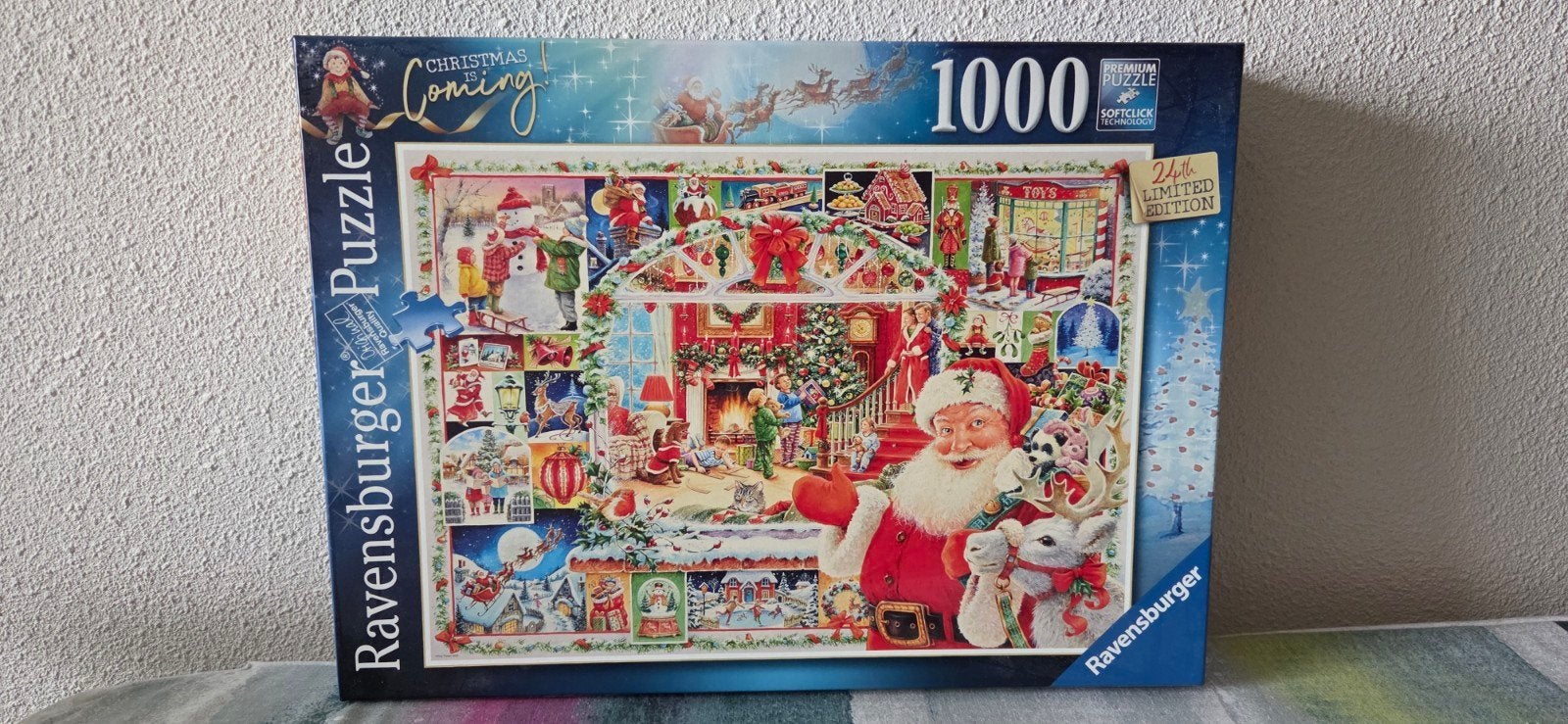 Ravensburger Kerstpuzzel 'Christmas Is Coming' 1000 stukjes, Hobby en Vrije tijd, Denksport en Puzzels, Ophalen of Verzenden, Zo goed als nieuw