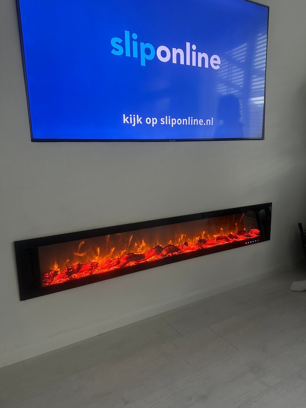 Luxe sfeerhaard met afstandsbediening 180 bij 30, Ophalen of Verzenden, Zo goed als nieuw, Vrijstaande haard, Elektrische haard