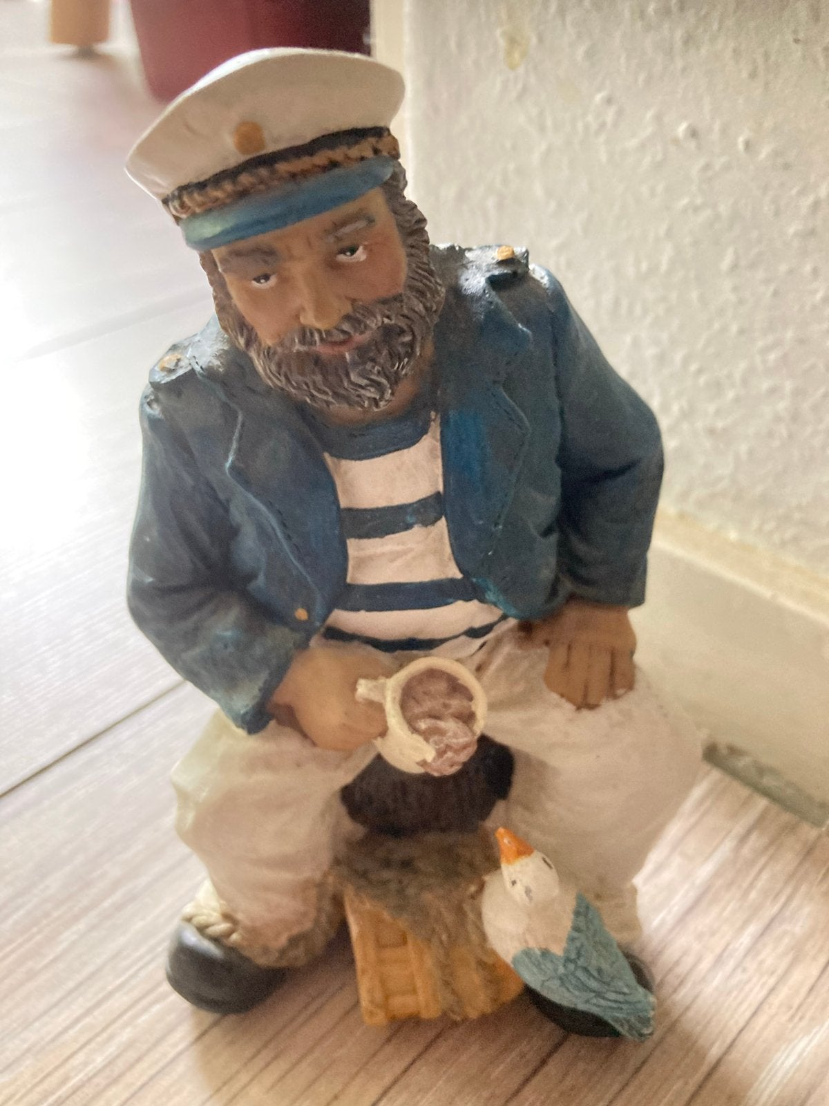 Zeeman beeldjes - Set van 2 decoratieve zeelieden, Ophalen of Verzenden, Zo goed als nieuw, Mens