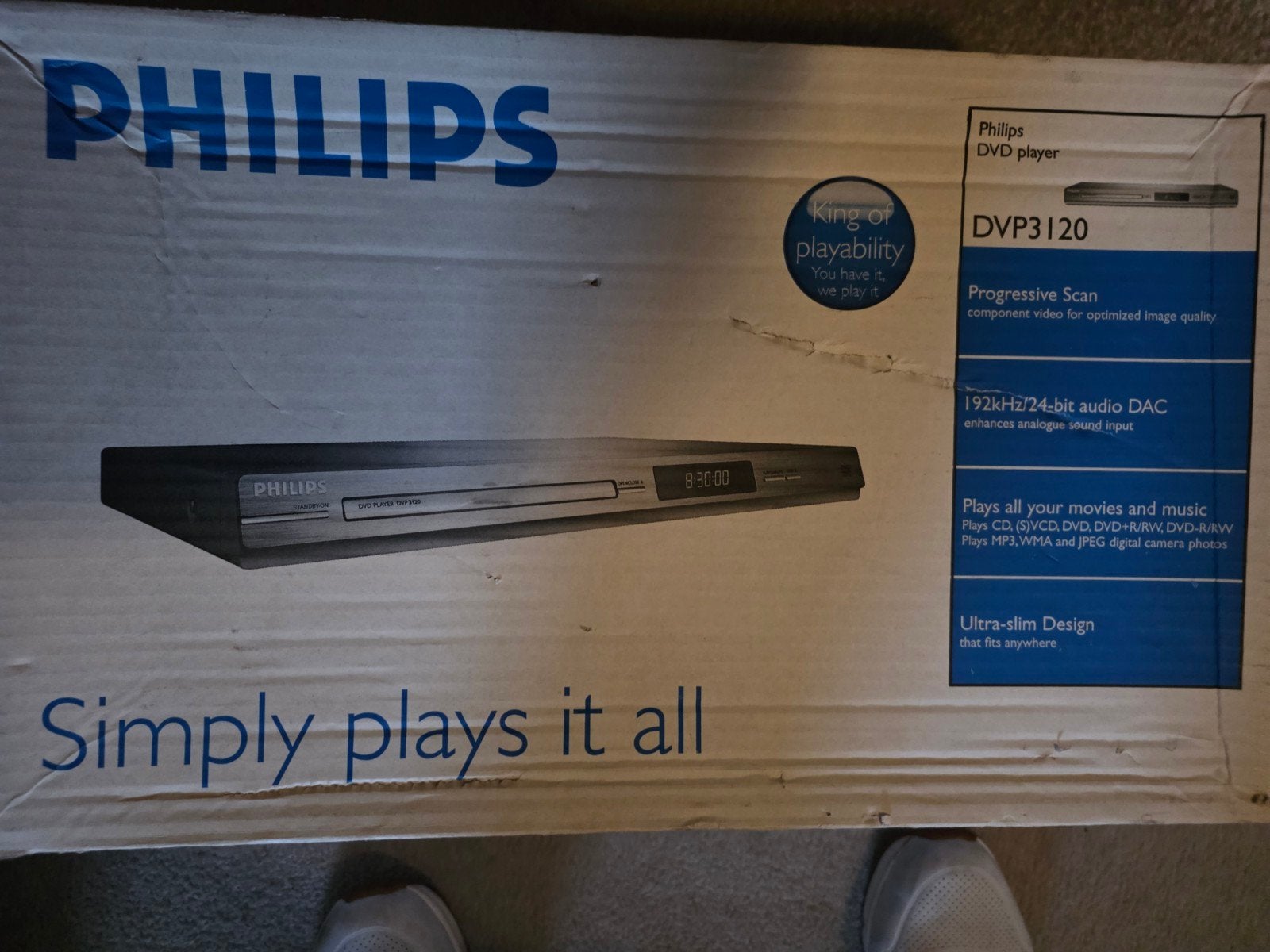 Philips DVP3120 DVD-speler - Zo goed als nieuw, Audio, Tv en Foto, Dvd-spelers, Ophalen of Verzenden, Zo goed als nieuw, Dvd-speler