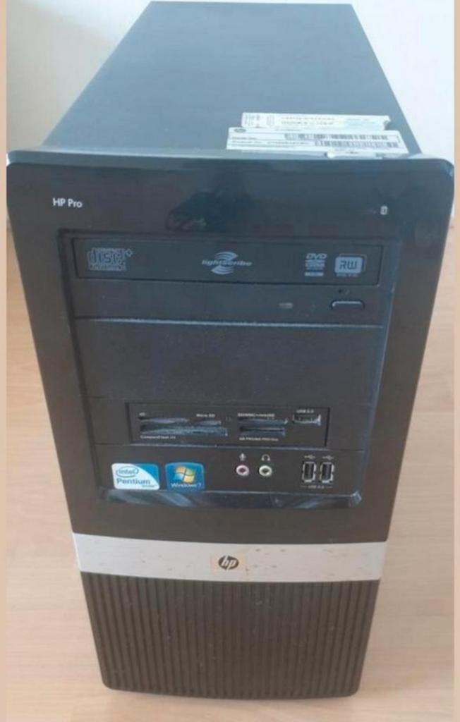 Hp pro 3130 desktop. Intel pentium duel-core 2.80 Ghz., Ophalen of Verzenden, Gebruikt
