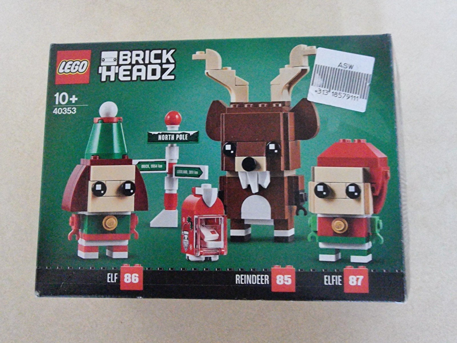 LEGO BrickHeadz 40353 Rendier, Elf & Elfje - Kerstset, Ophalen of Verzenden, Zo goed als nieuw, Lego