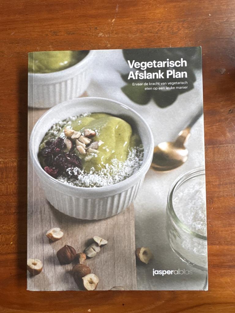 Vegetarisch Afslank Plan - Jasper Alblas, Boeken, Gezondheid, Dieet en Voeding, Ophalen of Verzenden, Zo goed als nieuw, Dieet en Voeding