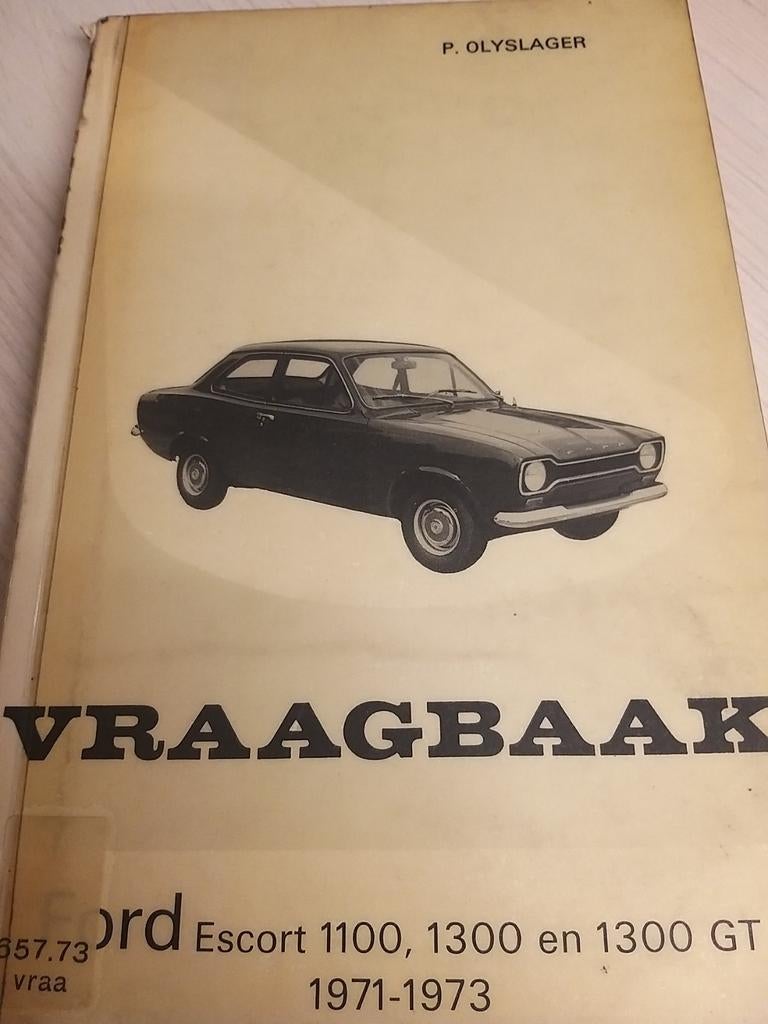 Mooie vraagbaak FORD Escort mk1 1971 73 óók 1300GT SPORT, Auto diversen, Handleidingen en Instructieboekjes, Ophalen of Verzenden